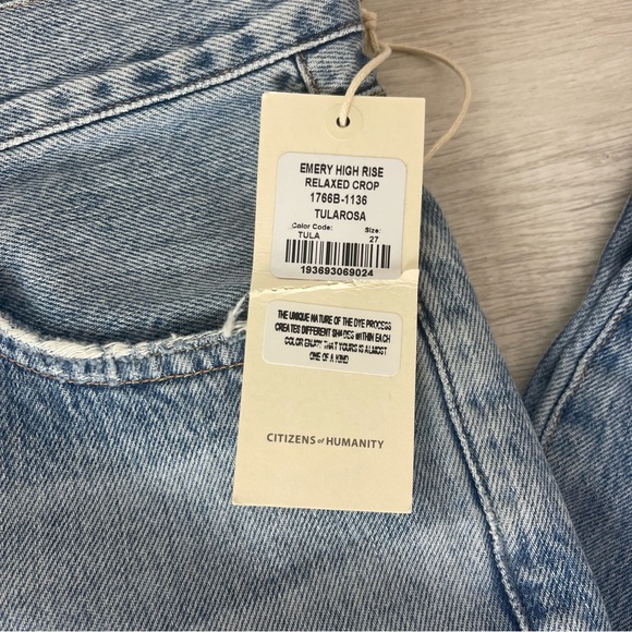 Citizens of Humanity Emery High Rise Relaxed Crop, 27, NWT - Picture 7 of 16